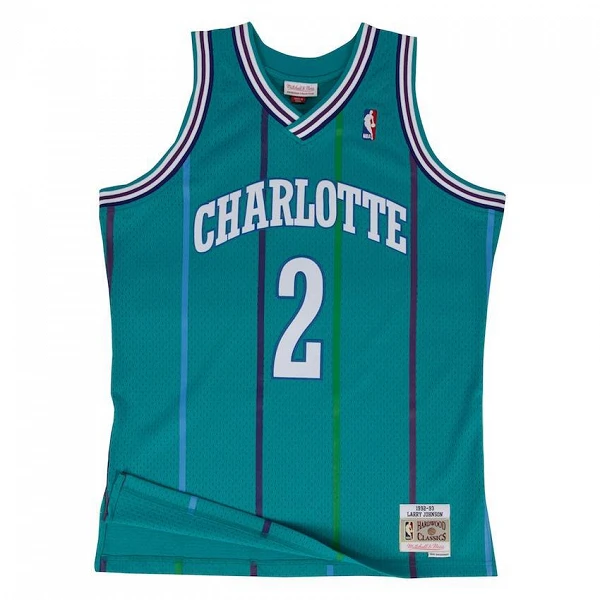 CAMISETA LARRY JOHNSON - CHARLOTTE HORNETS - SWINGMAN