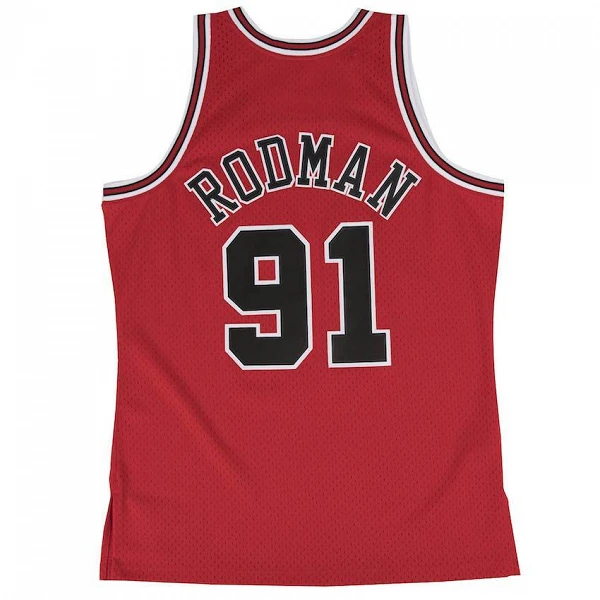 CAMISETA DENNIS RODMAN - CHICAGO BULLS - SWINGMAN ROJA