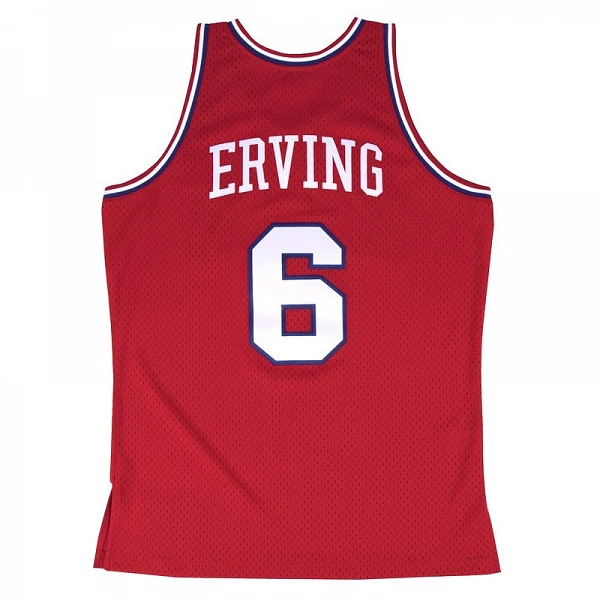 CAMISETA JULIUS ERVING - SIXERS - SWINGMAN ROJA