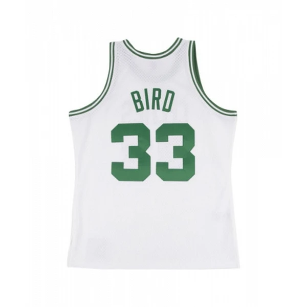 Camiseta Larry Bird con Boston Celtics Swingman Home vista trasera