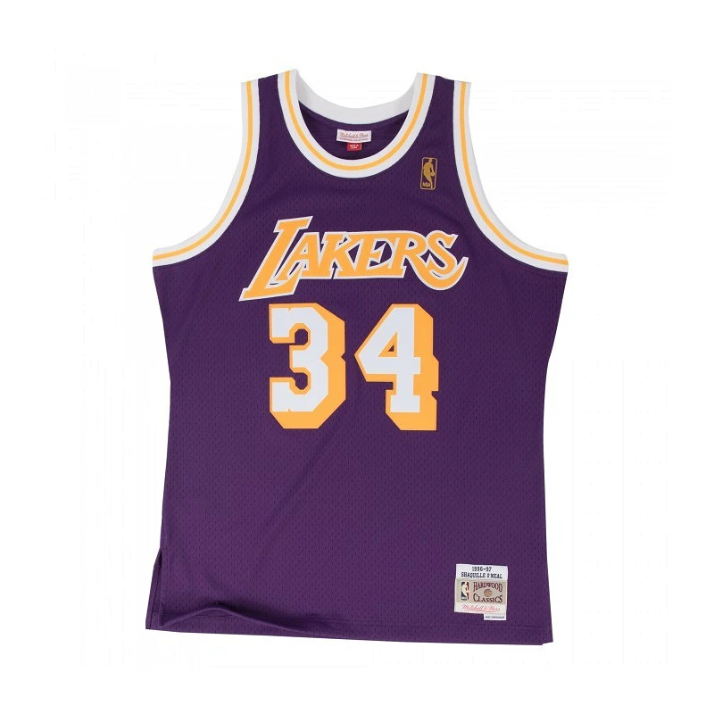 CAMISETA SHAQUILLE O´NEAL LAKERS  SWINGMAN MORADA