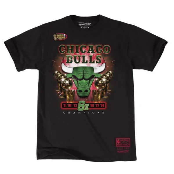 CAMISETA CHICAGO BULLS - MITCHELL & NESS GREEN CHAMPION