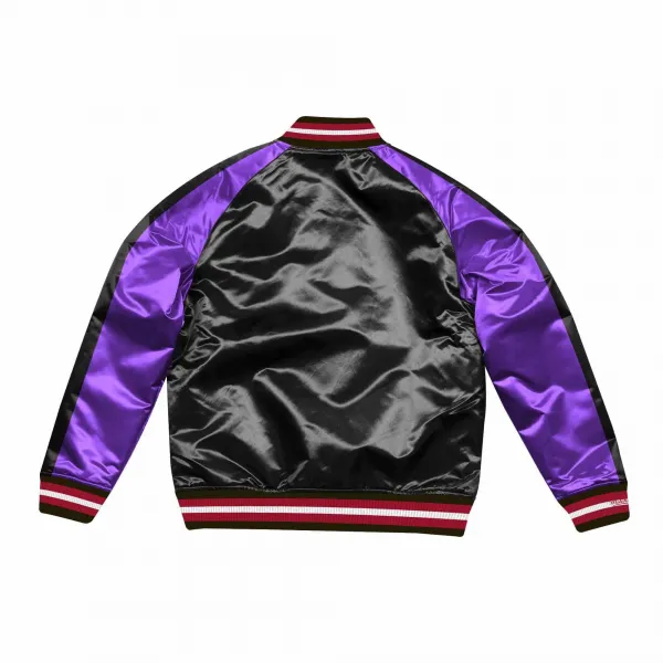 CHAQUETA MITCHELL AND NESS TORONTO RAPTORS BLOCKED SATIN