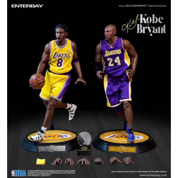 PACK 2 FIGURAS ENTERBAY - KOBE BRYANT LAKERS