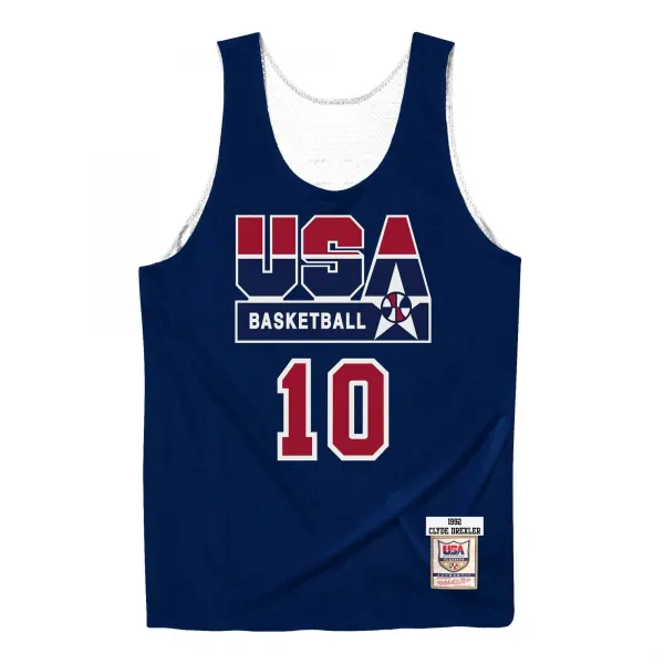 CAMISETA CLYDE DREXLER ALL STAR USA BASKETBALL PRACTICE REVERSIBLE