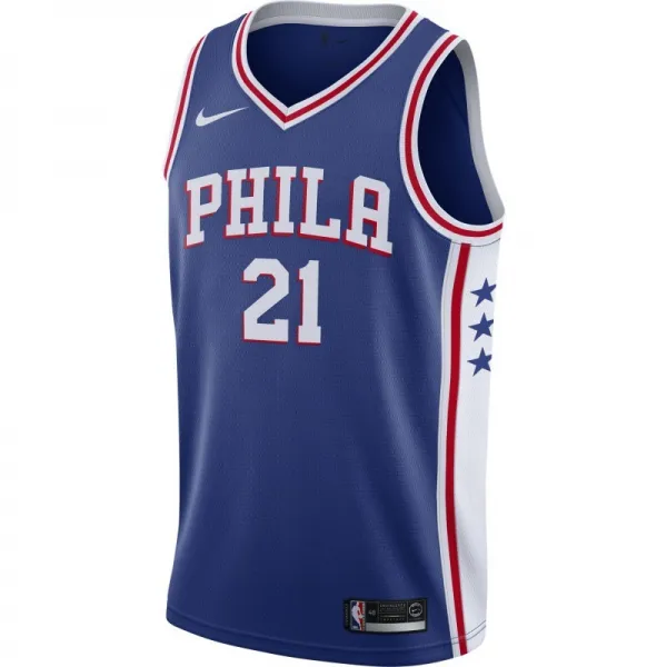 CAMISETA J. EMBIID PHILADELPHIA SIXERS NIKE SWINGMAN AZUL