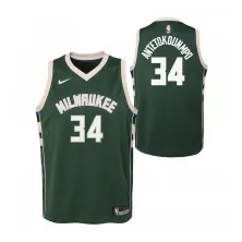 CAMISETA GIANNIS ANTETOKOUNMPO MILWAKEE BUCKS SWINGMAN VERDE JUNIOR