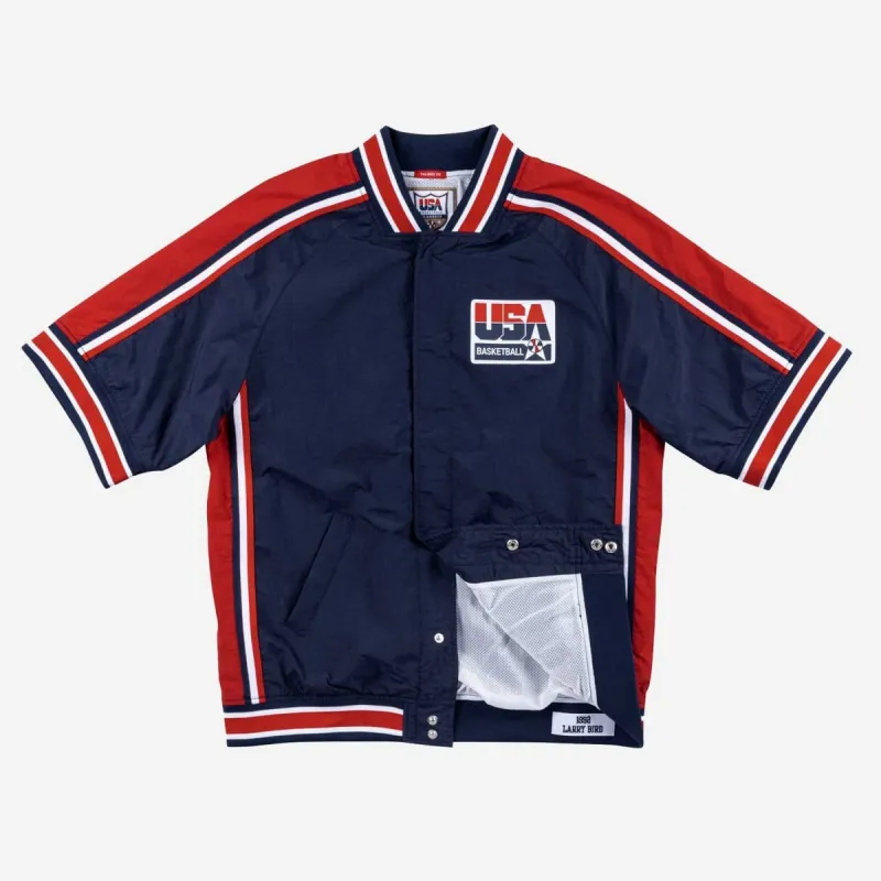 CHAQUETA MITCHELL AND NESS LARRY BIRD AUTHENTIC WARM UP 1992 USA NAVY CHAQUETA MITCHELL AND NESS LARRY BIRD AUTHENTIC WARM UP 1992 USA NAVY