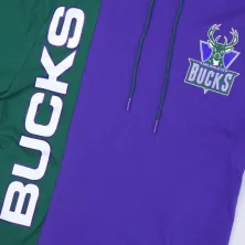 SUDADERA MILWAUKEE BUCKS SPLIT HOODY MITCHELL AND NESS