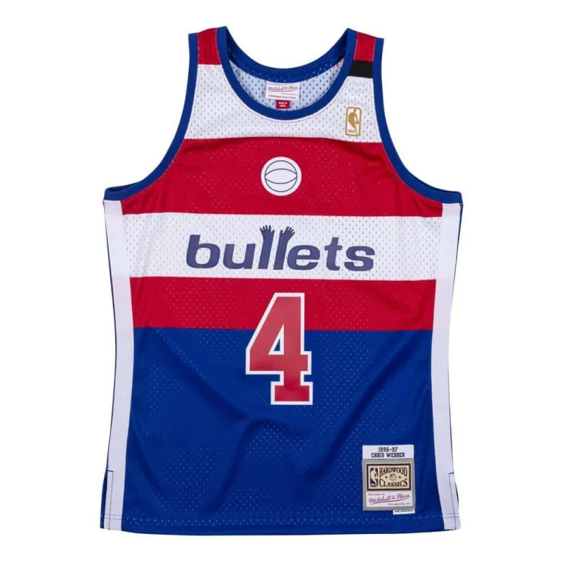 CAMISETA CHRIS WEBBER WASHINGTON BULLETS 1996-97 - SWINGMAN MITCHELL& NESS