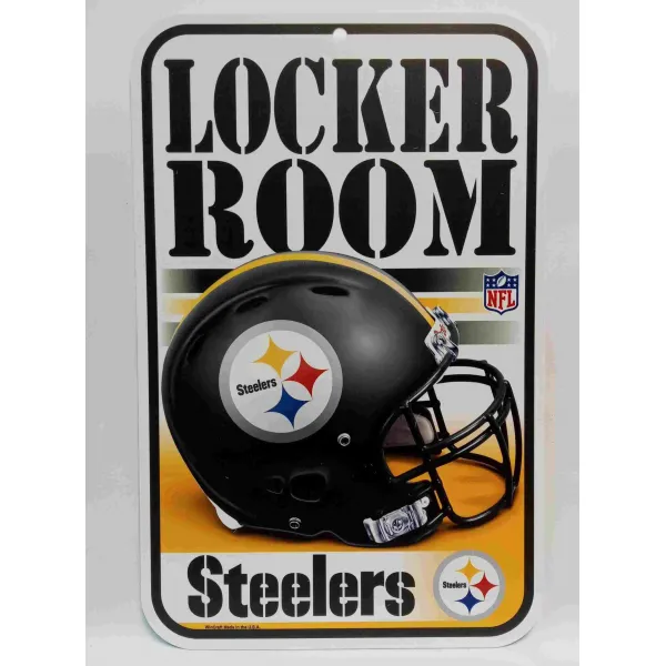 PLACA VESTUARIO PITSBURGH STEELERS