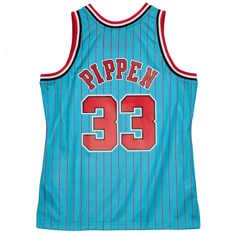 Maillot NBA Chicago Bulls 1996 Alternate swingman signé par Scottie Pippen