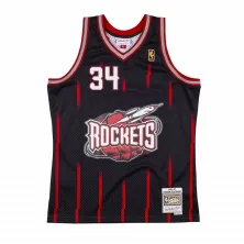 CAMISETA HAKEEM OLAJUWON - ROCKETS - HARDWOOD CLASSICS RELOAD SWINGMAN- NEGRA