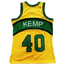 CAMISETA SHAWN KEMP - SUPERSONICS - HARDWOOD CLASSICS RELOAD SWINGMAN- AMARILLA