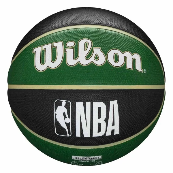 Balon Wilson Miwaukee Bucks NBA tribute para exterior vista trasera