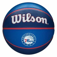 Balon Wilson Philadelphia Sixers NBA tribute para exterior vista frontal