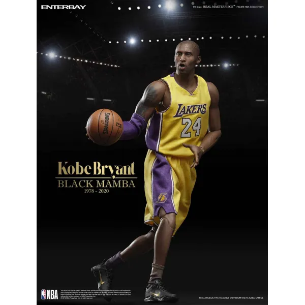 Figura Enterbay Kobe Bryant Lakers Hall of Fame detalle