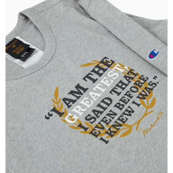 CAMISETA "I´M THE GREATEST" CHAMPION X "MUHAMMAD ALI" GREY