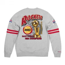 SUDADERA HOUSTON ROCKETS "ALL OVER PRINT FLEECE CREW" MITCHELL AND NESS