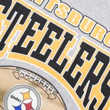 SUDADERA PITTSBURG STEELERS "ALL OVER PRINT FLEECE CREW" MITCHELL AND NESS