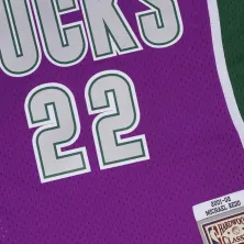 CAMISETA MICHAEL REDD MILWAUKEE BUCKS 2001-02- SWINGMAN MORADA