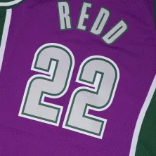 CAMISETA MICHAEL REDD MILWAUKEE BUCKS 2001-02- SWINGMAN MORADA