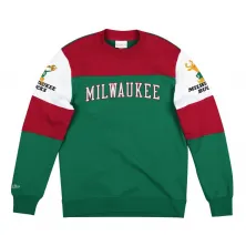 SUDADERA MILWAUKEE BUCKS "PERFECT SEASON CREW" MITCHELL AND NESS