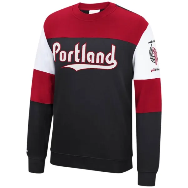 SUDADERA PORTLAND TRAIL BLAZERS "PERFECT SEASON CREW" MITCHELL AND NESS