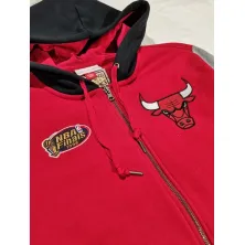 SUDADERA MITCHELL AND NESS "FULL ZIP CHICAGO BULLS "