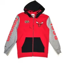 SUDADERA MITCHELL AND NESS "FULL ZIP CHICAGO BULLS "