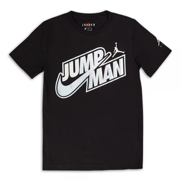 CAMISETA NIKE  JORDAN JUMPMAN "IRIDISCENT" NEGRA  JUNIOR