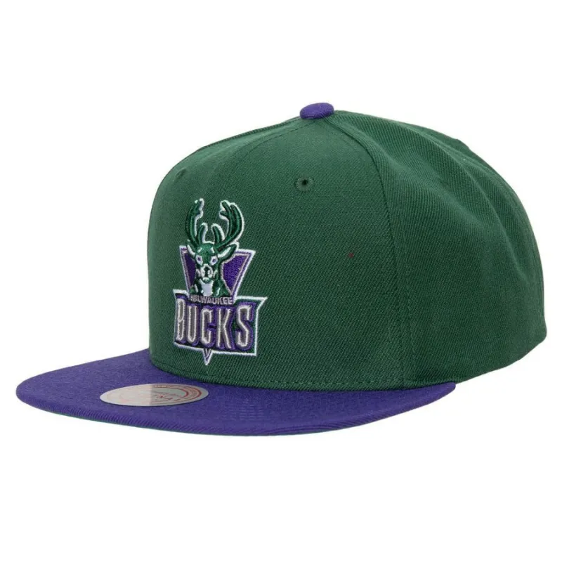 GORRA MILWAUKEE BUCKS TEAM 2 TONE HWC 2 - MITCHELL AND NESS