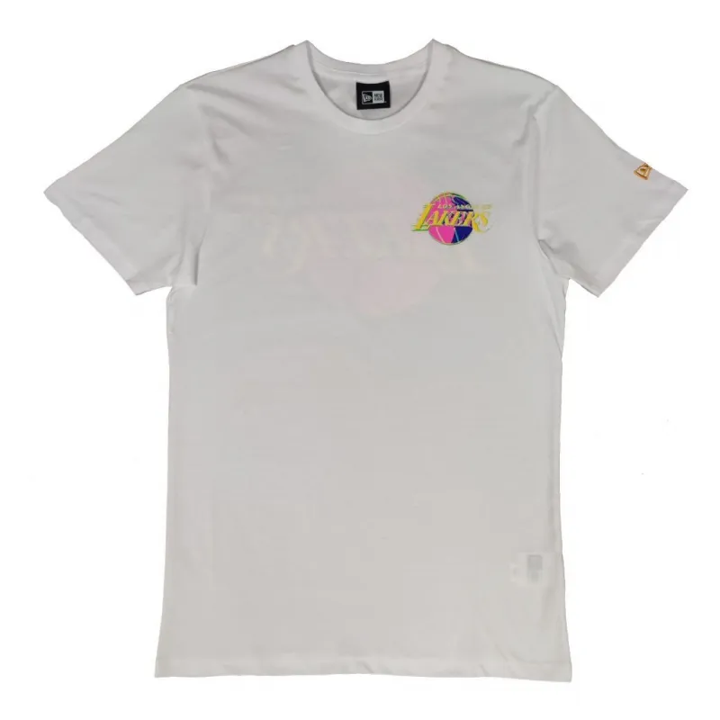 CAMISETA LAKERS NEW ERA "NBA NEON GRAPHIC" BLANCA