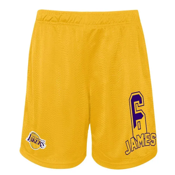 SHORT LOS ANGELES LAKERS BALL UP - LEBRON JAMES - OUTERSTUFF