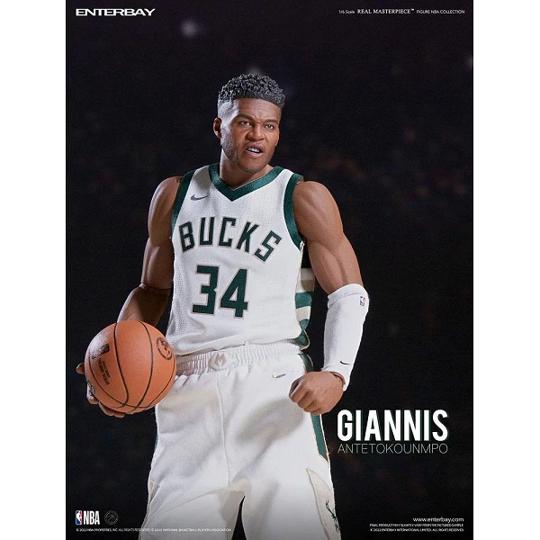 FIGURA ENTERBAY - GIANNIS ANTETOKOUNMPO 1/6 MILWAUKEE BUCKS MASTERPIECE