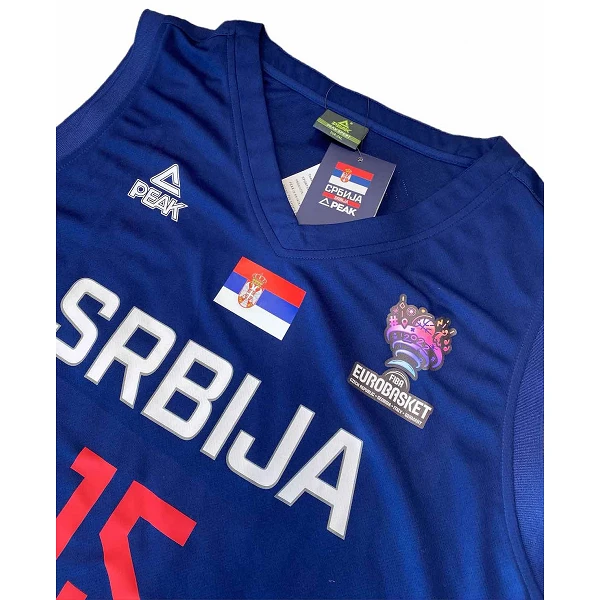 CAMISETA NIKOLA JOKIC SERBIA - PEAK AZUL EUROBASKET 22