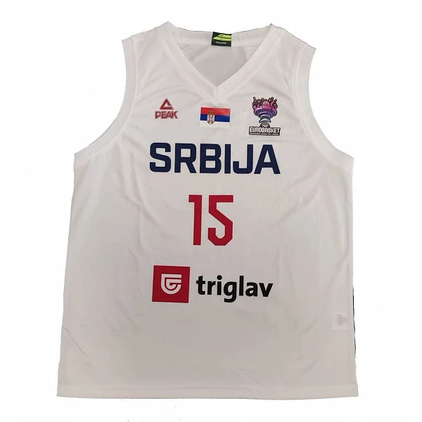 CAMISETA NIKOLA JOKIC SERBIA - PEAK BLANCA EUROBASKET 22