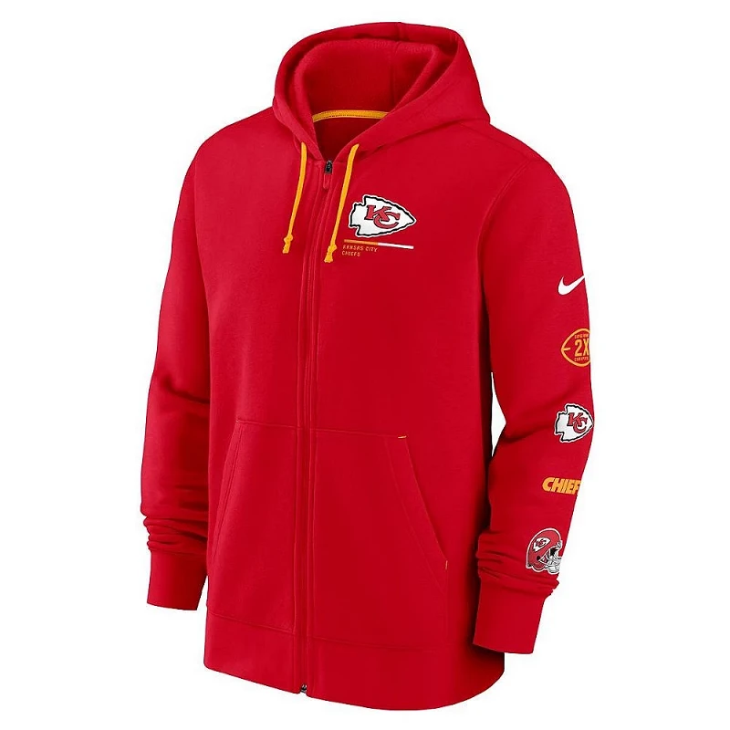 CHAQUETA CON CAPUCHA KANSAS CITY CHIEFS NIKE NFL PERFOMANCE