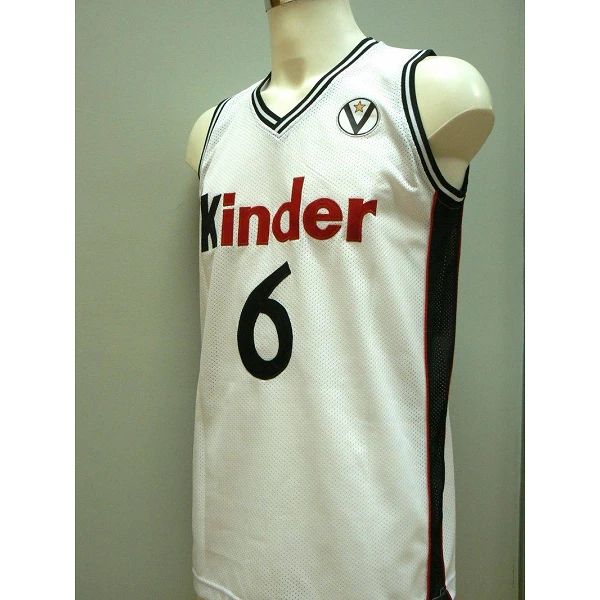 CAMISETA MANU GINOBILI - KINDER BOLONIA BLANCO