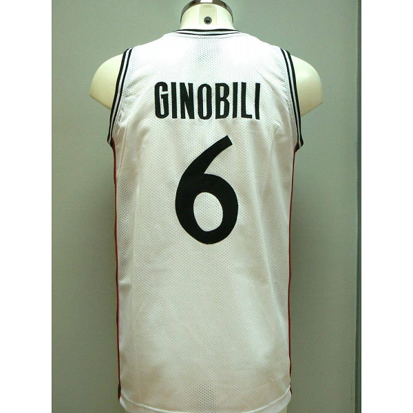 CAMISETA MANU GINOBILI - KINDER BOLONIA BLANCO