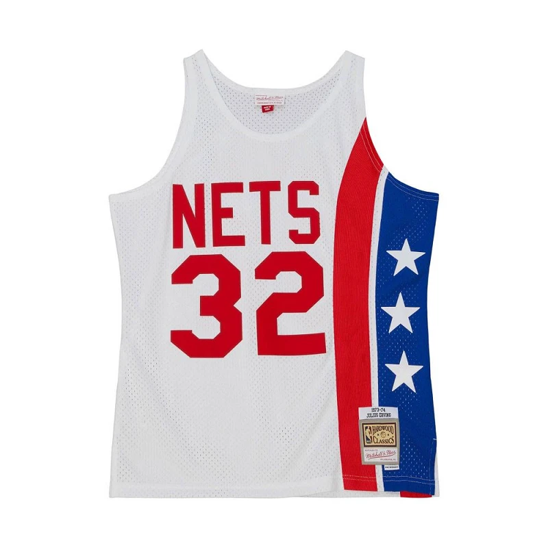 camiseta baloncesto julius erving new jersey nets 1973 swingman