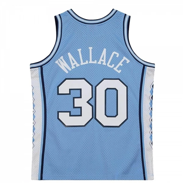 Camiseta Rasheed Wallace con North Carolina NCAA Swingman Mitchell and Ness