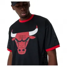 Camiseta Chicago Bulls NBA Team Logo Oversized de New Era en Negro