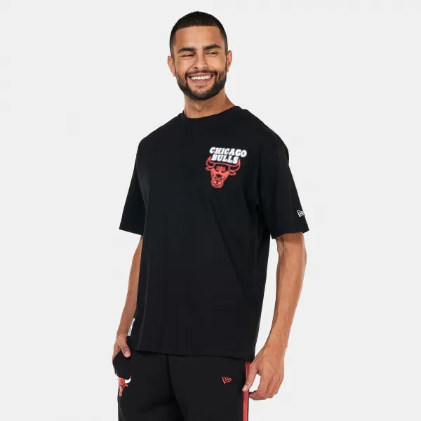 Camiseta Chicago Bulls Logo Neon New Era Oversized