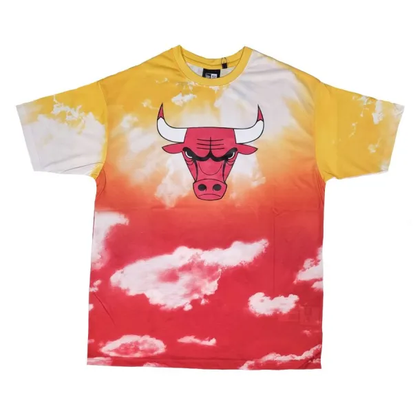 Camiseta Chicago Bulls Sky Print Oversized de New Era