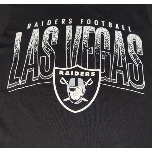 camiseta manga corta las vegas raiders graphic nfl fanatics negra