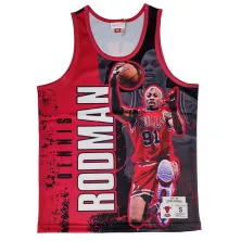 Camiseta Dennis Rodman NBA player burst Mitchell and Ness