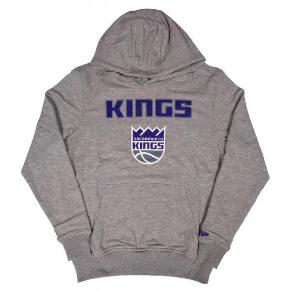 Sudadera con capucha Sacramento Kings New Era en gris