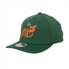 Gorra curva ajustable de los Seattle Supersonics en verde