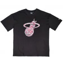 Camiseta Miami Heat Oversized de New Era en negro